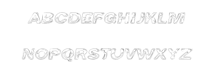 Line Etch Font LOWERCASE