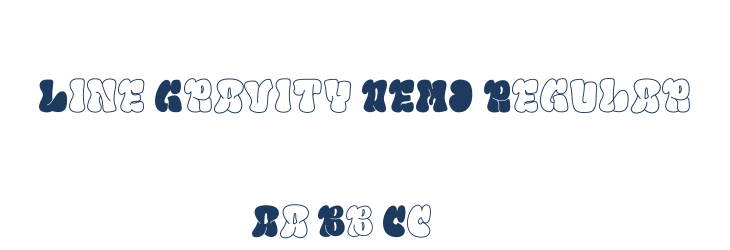 Line Gravity DEMO Regular Font Preview