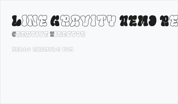 Line Gravity DEMO Regular Business Card