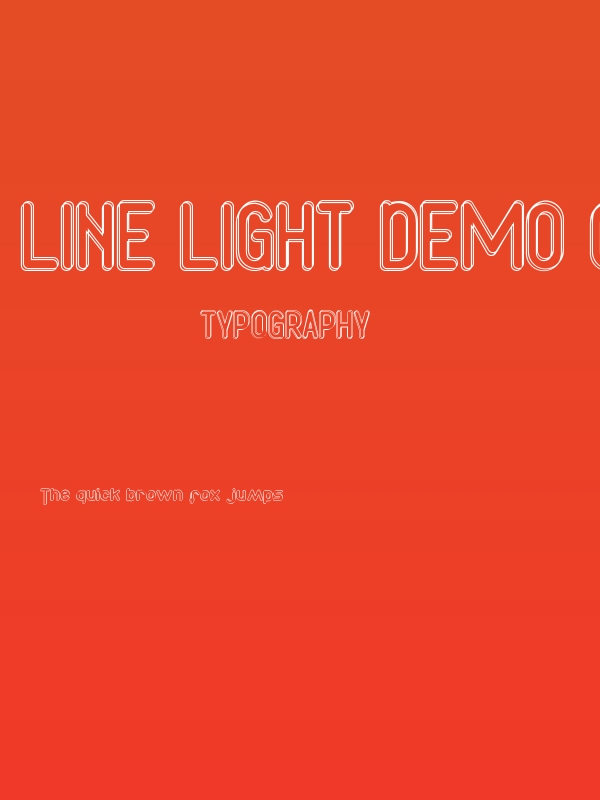 Line Light Demo Outline Poster