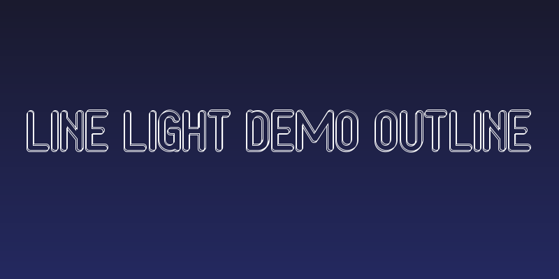 Line Light Demo Outline Social Header