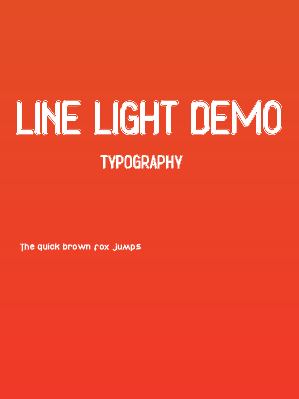 Line Light Demo Poster