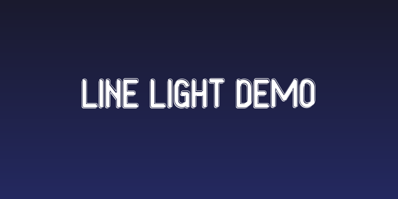 Line Light Demo Social Header