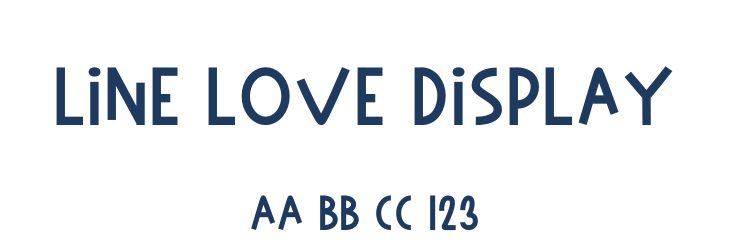 Line Love Display Font Preview