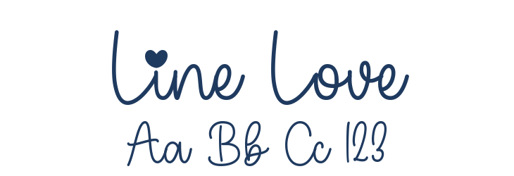 Line Love Font Preview