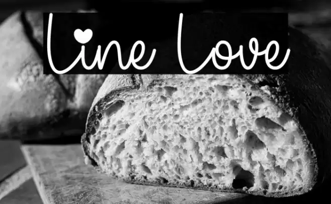 Line Love Caratteri examples