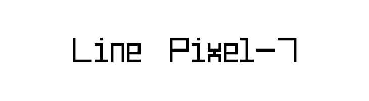 Line Pixel-7  baixar fontes gratis