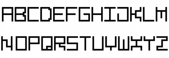 Line Pixel-7 フォント 大文字
