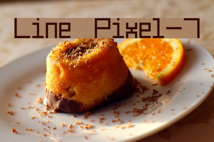 Line Pixel-7 Font examples