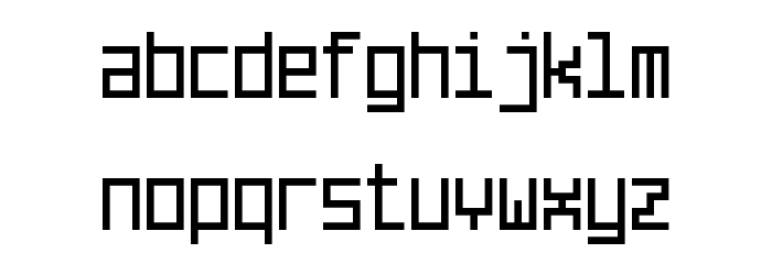 Line Pixel-7 Font LOWERCASE