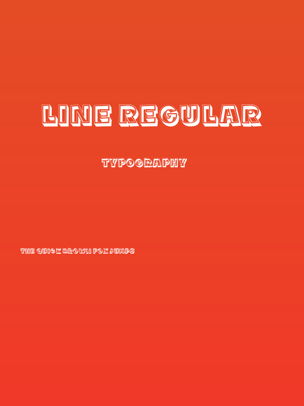 Line Regular Poster