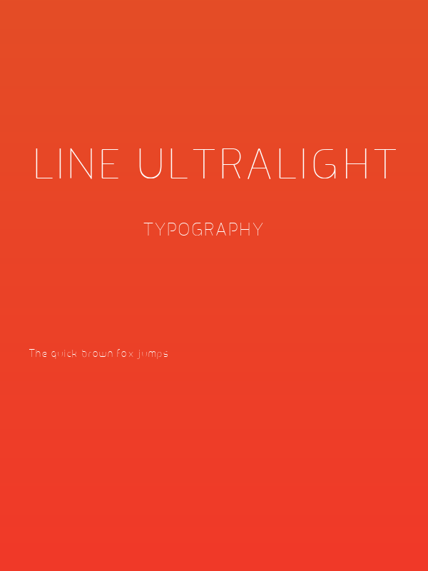 Line UltraLight Poster