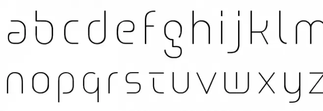 Line UltraLight フォント 小文字