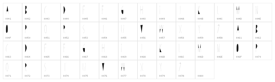 Line and Draw Line and Draw Character Map