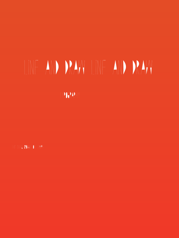 Line and Draw Line and Draw Poster