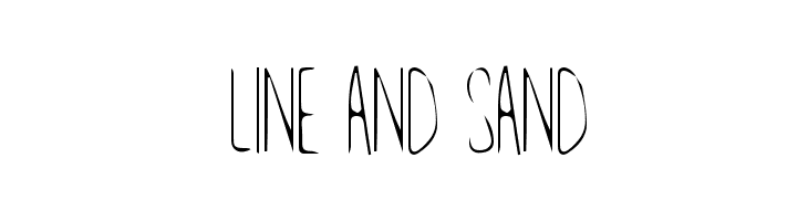 Line and Sand  Frei Schriftart Herunterladen
