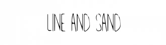 Line and Sand  Frei Schriftart Herunterladen