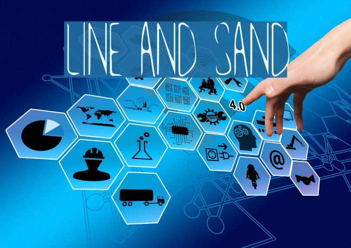 Line and Sand Font examples