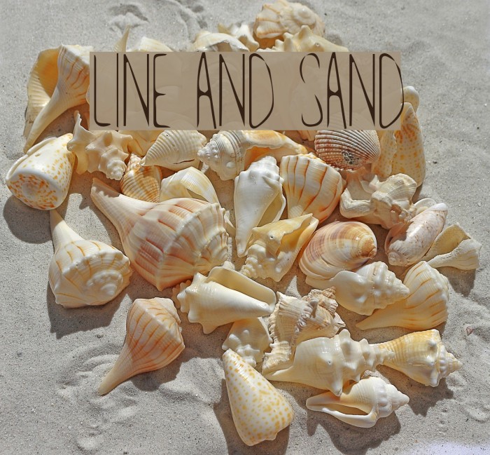 Line and Sand Font examples