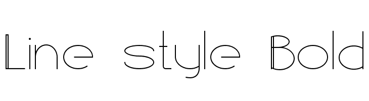 Line style Bold  Descarca Fonturi Gratis