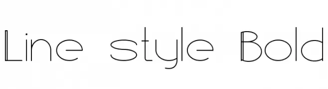 Line style Bold  Fuentes Gratis Descargar