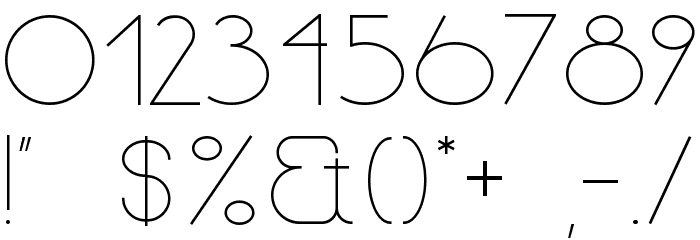 Line style Bold Font OTHER CHARS