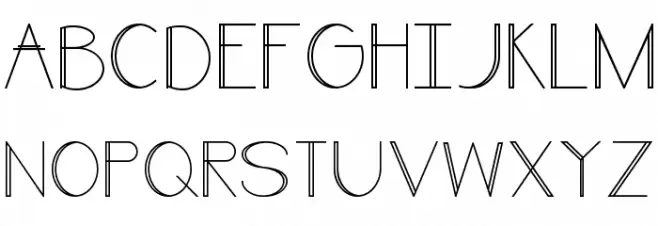 Line style Bold フォント 大文字