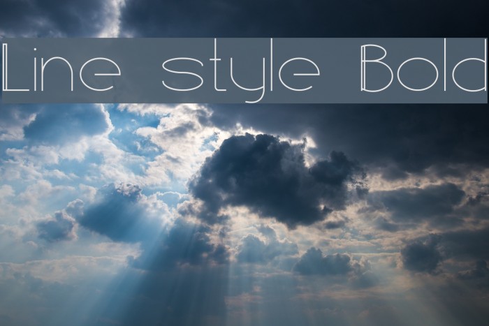 Line style Bold Font examples