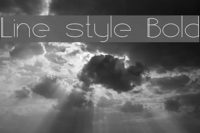Line style Bold Example 1