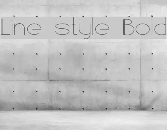 Line style Bold Example 2