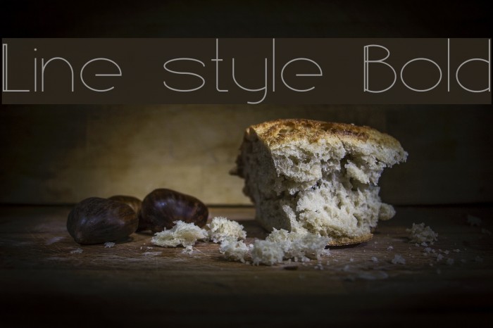 Line style Bold Font examples