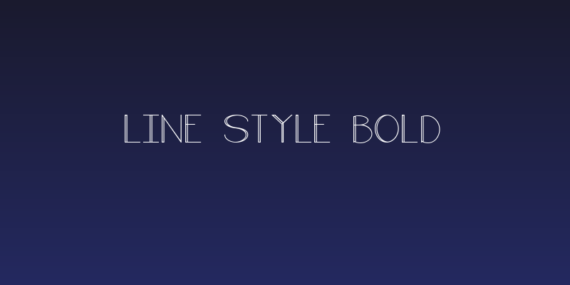 Line style Bold Social Header