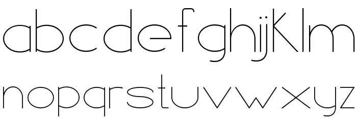 Line style Bold Font LOWERCASE