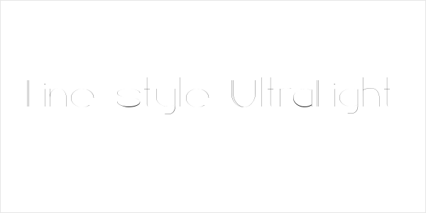 Line style UltraLight Logo