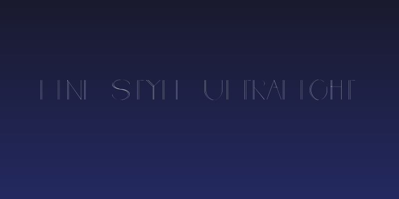 Line style UltraLight Social Header