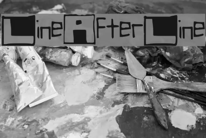 LineAfterLine Font examples