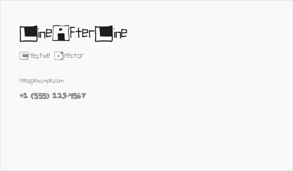 LineAfterLine Business Card