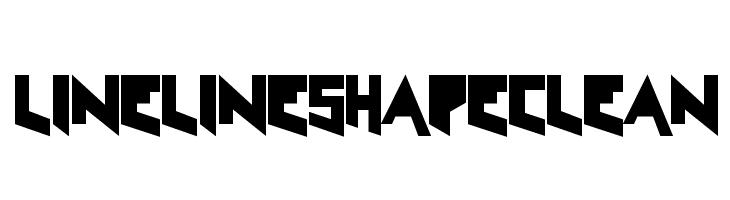 LineLineShapeClean  Frei Schriftart Herunterladen