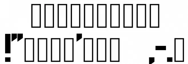 LineLineShapeClean Font OTHER CHARS