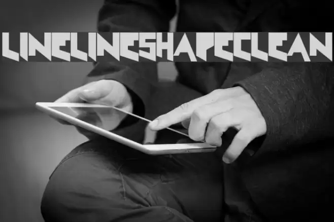 LineLineShapeClean Font examples