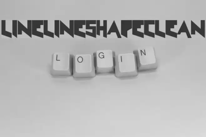 LineLineShapeClean Font examples