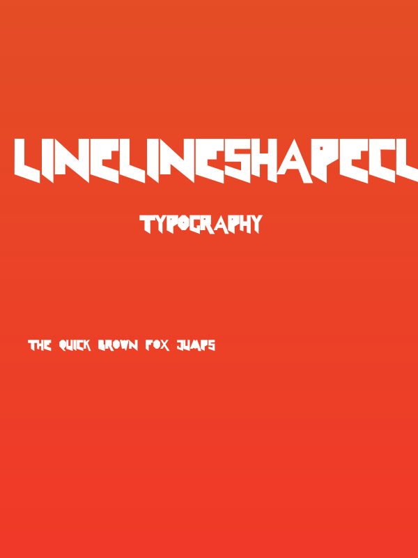 LineLineShapeClean Poster