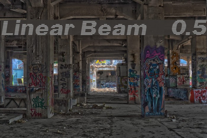 Linear Beam 0.5 Font examples
