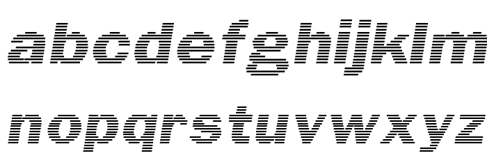 Linear Beam 0.5 Font LOWERCASE
