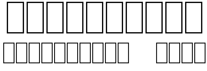 Linear Curve Fatty Font OTHER CHARS
