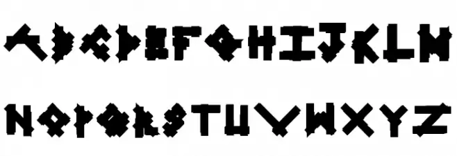 Linear Curve Fatty Schriftart Groß