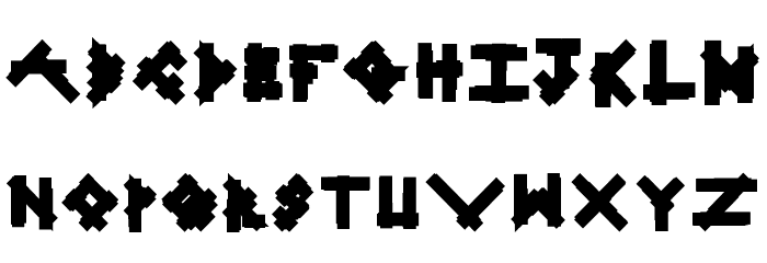Linear Curve Fatty Font LOWERCASE