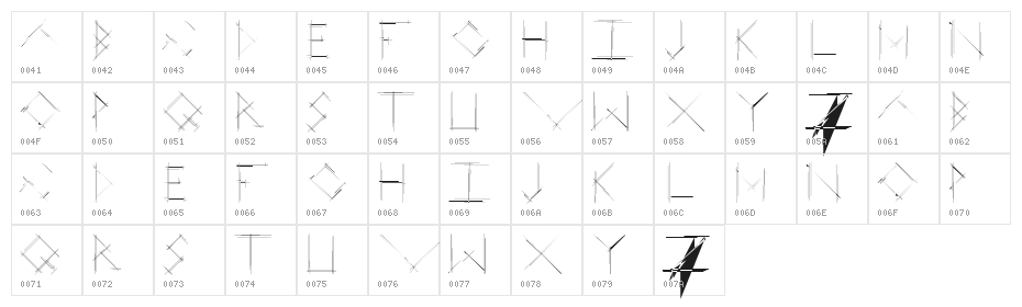 Linear Curve Character Map