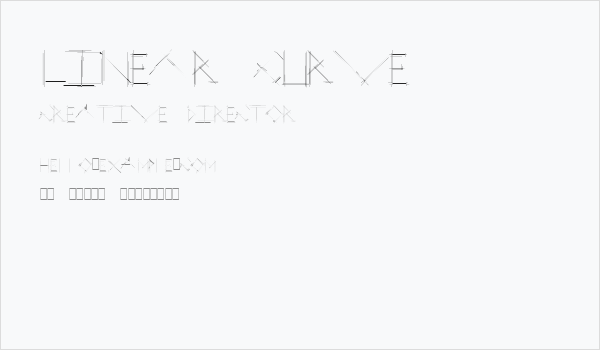 Linear Curve Business Card