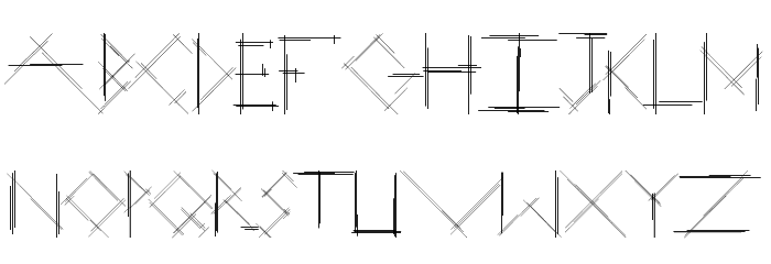 Linear Curve Font LOWERCASE